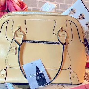 Classic London Fog pale yellow bowler